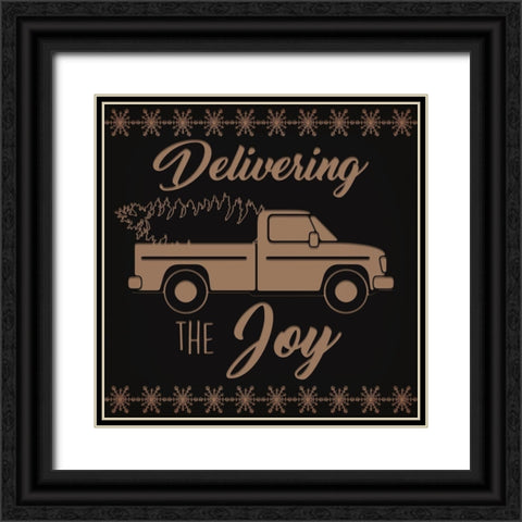Delivering The Joy Black Ornate Wood Framed Art Print with Double Matting by Prime, Marcus