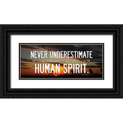 Human Spirit Black Ornate Wood Framed Art Print with Double Matting by OnRei