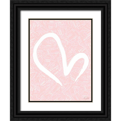 FADED LOVE Black Ornate Wood Framed Art Print with Double Matting by OnRei