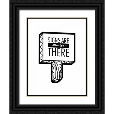 Always There 2 Black Ornate Wood Framed Art Print with Double Matting by OnRei