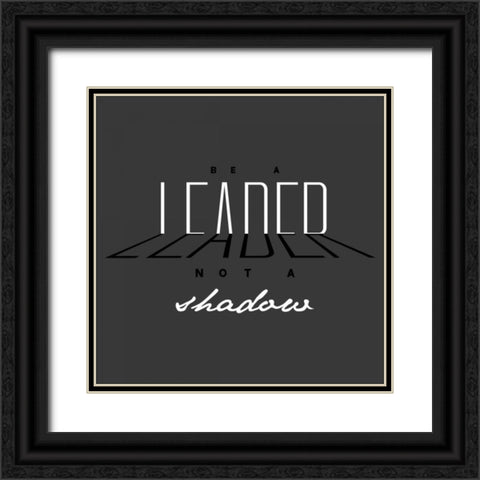 Leader Black Ornate Wood Framed Art Print with Double Matting by OnRei