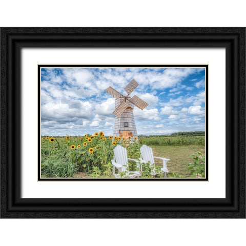 Creative Surprise Black Ornate Wood Framed Art Print with Double Matting by DeLuca, Pat