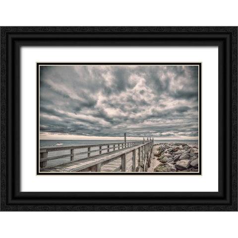 Compassion Of Sensitivity Black Ornate Wood Framed Art Print with Double Matting by DeLuca, Pat