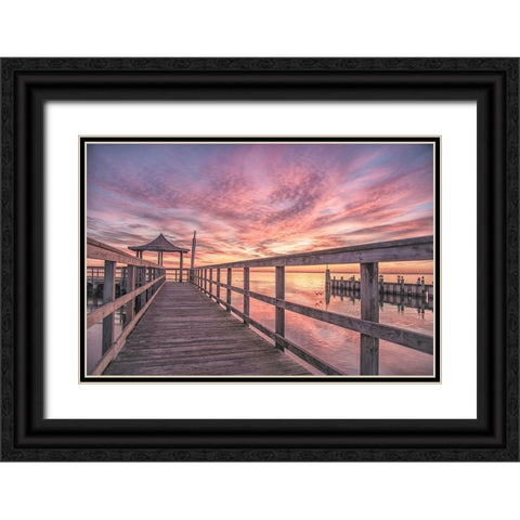 Attractive Service 2 Black Ornate Wood Framed Art Print with Double Matting by DeLuca, Pat