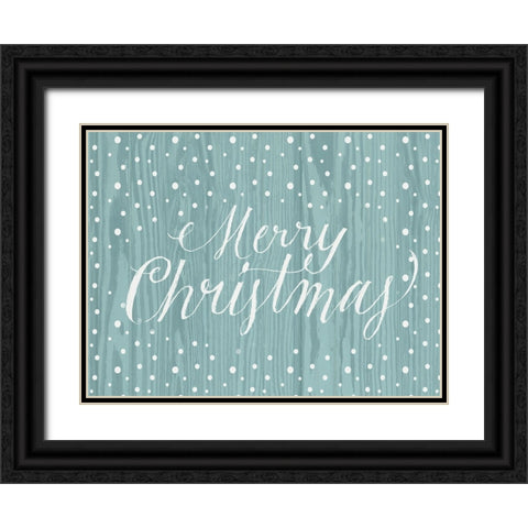 Snowfall Collection 1 Black Ornate Wood Framed Art Print with Double Matting by Lula Bijoux And Company