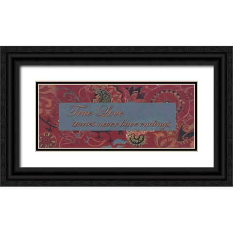 . Black Ornate Wood Framed Art Print with Double Matting by Haynes, Smith
