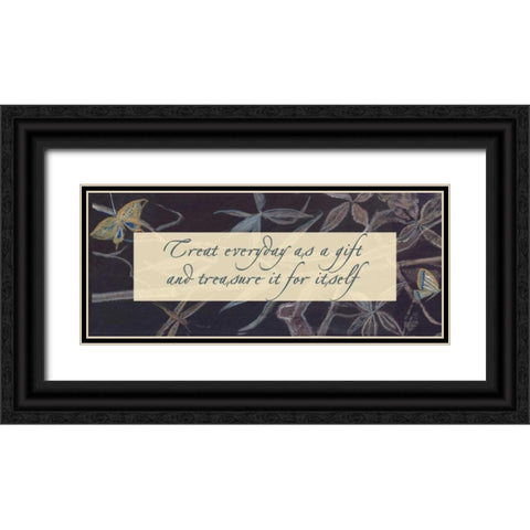 . Black Ornate Wood Framed Art Print with Double Matting by Haynes, Smith