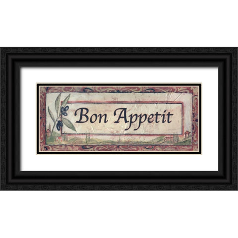 . Black Ornate Wood Framed Art Print with Double Matting by Haynes, Smith