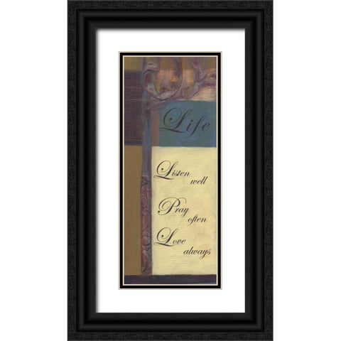 . Black Ornate Wood Framed Art Print with Double Matting by Haynes, Smith