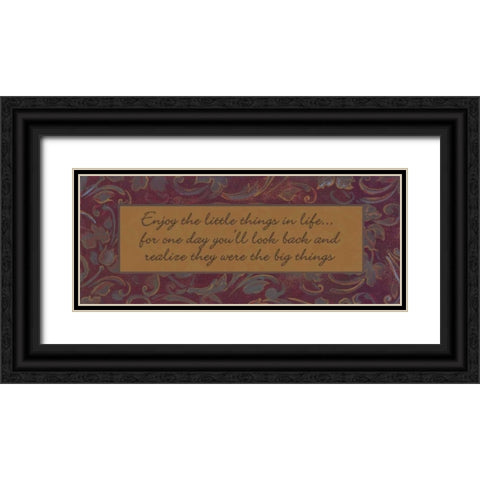 . Black Ornate Wood Framed Art Print with Double Matting by Haynes, Smith