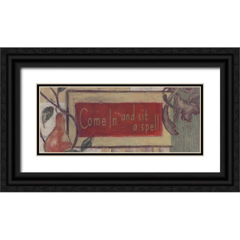 . Black Ornate Wood Framed Art Print with Double Matting by Haynes, Smith