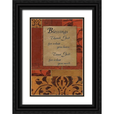 . Black Ornate Wood Framed Art Print with Double Matting by Haynes, Smith