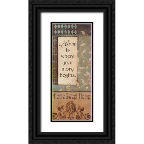 . Black Ornate Wood Framed Art Print with Double Matting by Haynes, Smith