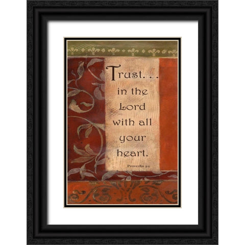 . Black Ornate Wood Framed Art Print with Double Matting by Haynes, Smith