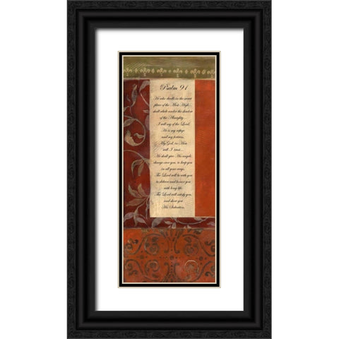 . Black Ornate Wood Framed Art Print with Double Matting by Haynes, Smith
