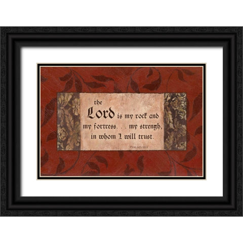 . Black Ornate Wood Framed Art Print with Double Matting by Haynes, Smith