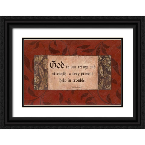 . Black Ornate Wood Framed Art Print with Double Matting by Haynes, Smith
