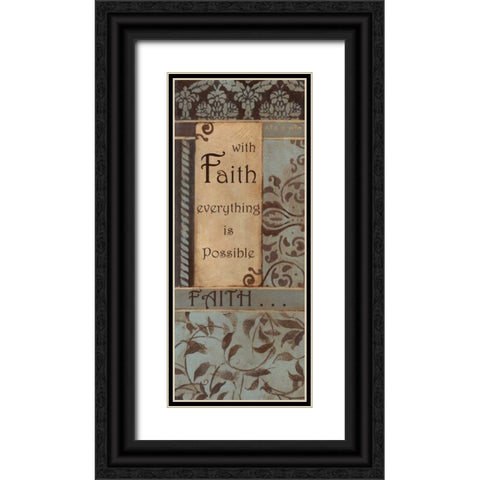 . Black Ornate Wood Framed Art Print with Double Matting by Haynes, Smith