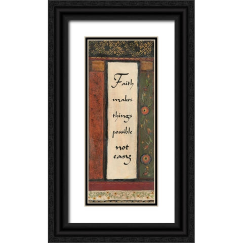 . Black Ornate Wood Framed Art Print with Double Matting by Haynes, Smith