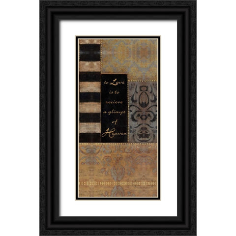 . Black Ornate Wood Framed Art Print with Double Matting by Haynes, Smith