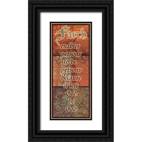 . Black Ornate Wood Framed Art Print with Double Matting by Haynes, Smith