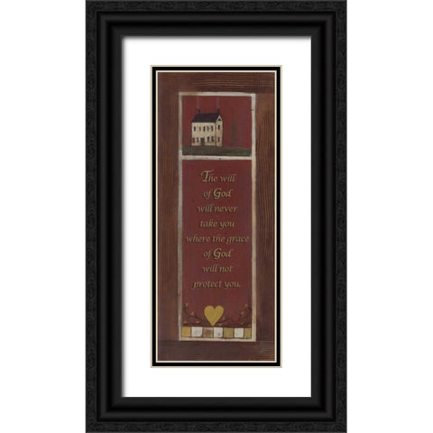 . Black Ornate Wood Framed Art Print with Double Matting by Haynes, Smith