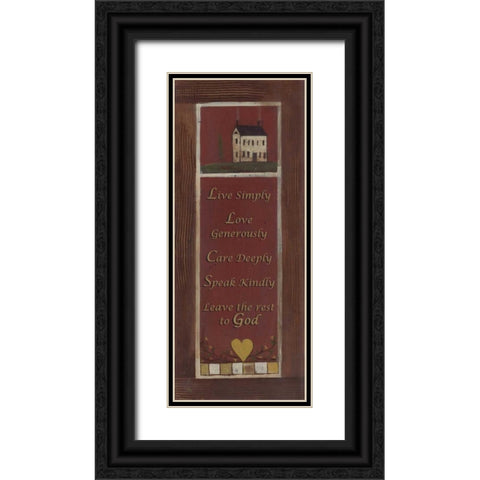 . Black Ornate Wood Framed Art Print with Double Matting by Haynes, Smith