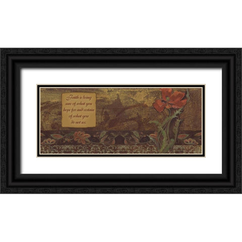 . Black Ornate Wood Framed Art Print with Double Matting by Haynes, Smith