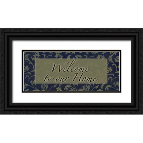 . Black Ornate Wood Framed Art Print with Double Matting by Haynes, Smith