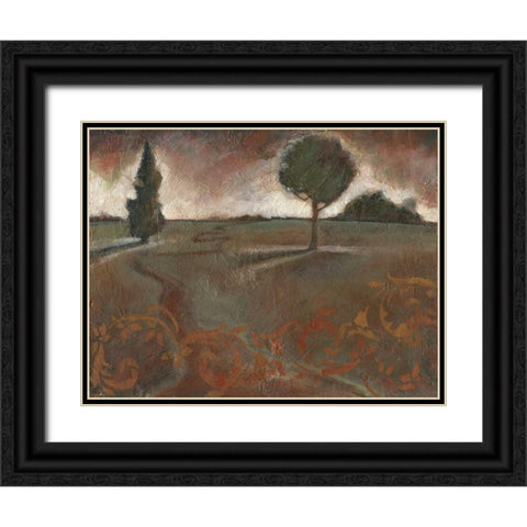 . Black Ornate Wood Framed Art Print with Double Matting by Haynes, Smith