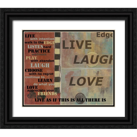 . Black Ornate Wood Framed Art Print with Double Matting by Haynes, Smith