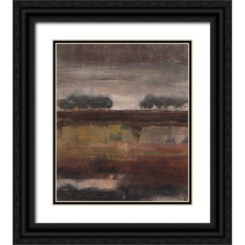 . Black Ornate Wood Framed Art Print with Double Matting by Haynes, Smith
