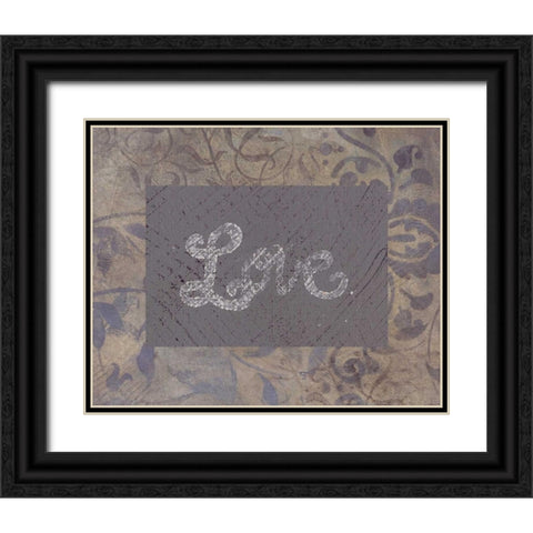 . Black Ornate Wood Framed Art Print with Double Matting by Haynes, Smith