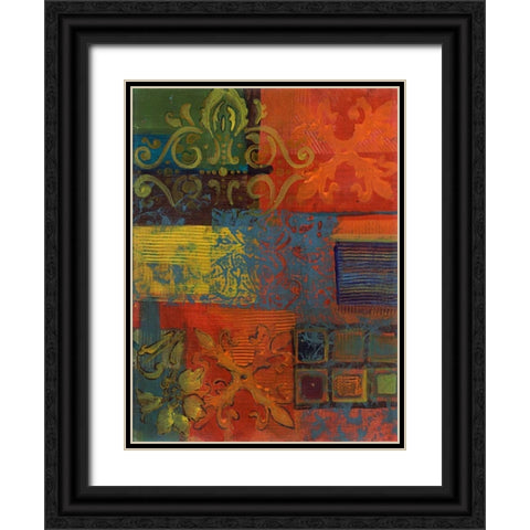 . Black Ornate Wood Framed Art Print with Double Matting by Haynes, Smith
