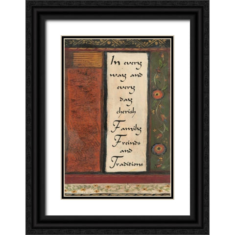 . Black Ornate Wood Framed Art Print with Double Matting by Haynes, Smith
