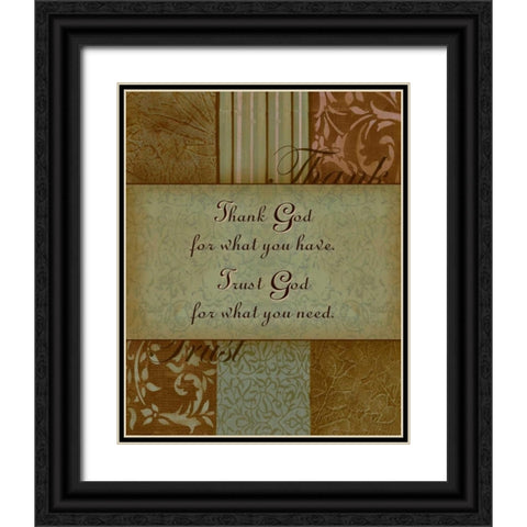 . Black Ornate Wood Framed Art Print with Double Matting by Haynes, Smith