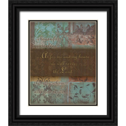 . Black Ornate Wood Framed Art Print with Double Matting by Haynes, Smith