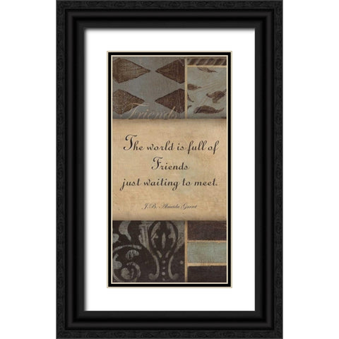 . Black Ornate Wood Framed Art Print with Double Matting by Haynes, Smith