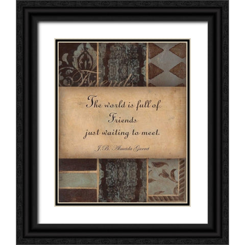 . Black Ornate Wood Framed Art Print with Double Matting by Haynes, Smith
