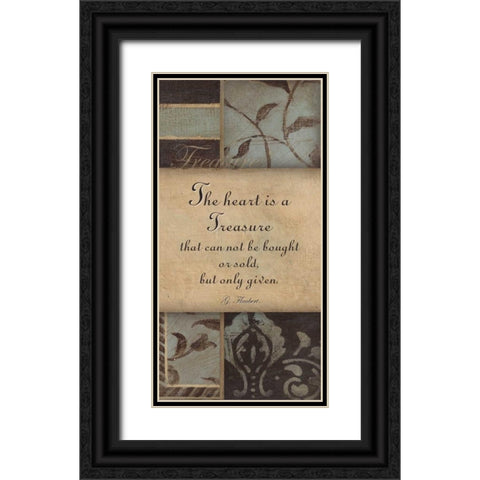 . Black Ornate Wood Framed Art Print with Double Matting by Haynes, Smith