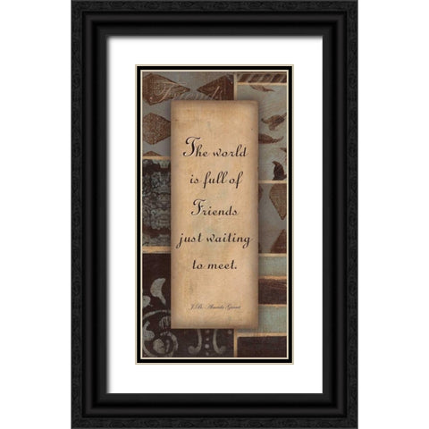 . Black Ornate Wood Framed Art Print with Double Matting by Haynes, Smith