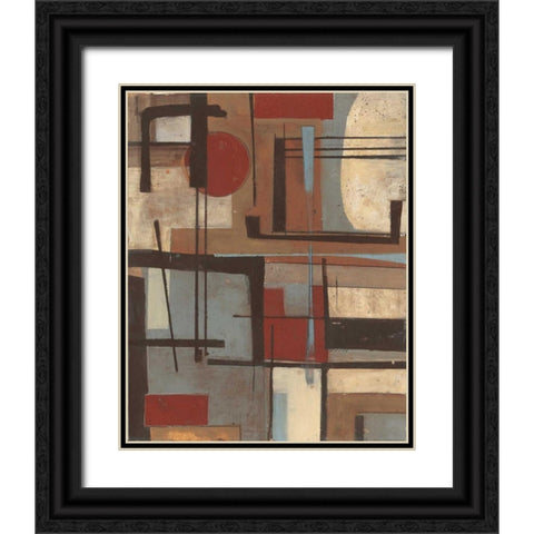 . Black Ornate Wood Framed Art Print with Double Matting by Haynes, Smith