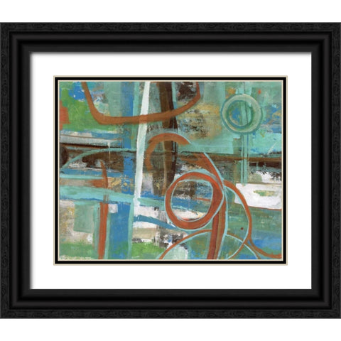 . Black Ornate Wood Framed Art Print with Double Matting by Haynes, Smith
