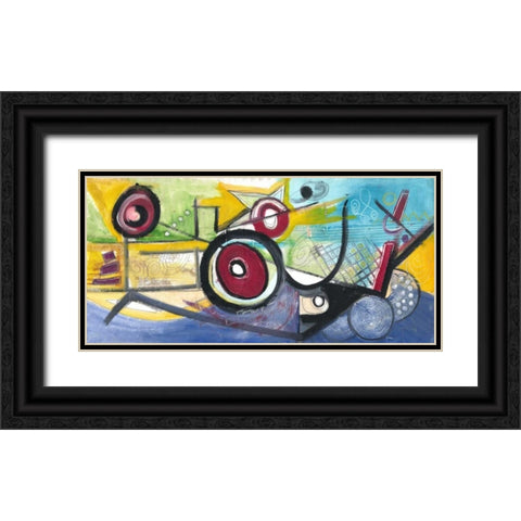 . Black Ornate Wood Framed Art Print with Double Matting by Haynes, Smith