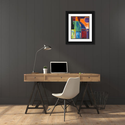 . Black Ornate Wood Framed Art Print with Double Matting by Haynes, Smith