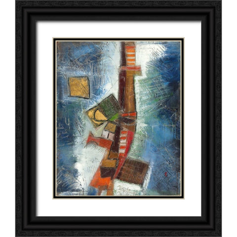 . Black Ornate Wood Framed Art Print with Double Matting by Haynes, Smith