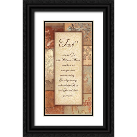. Black Ornate Wood Framed Art Print with Double Matting by Haynes, Smith