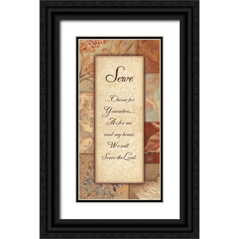 . Black Ornate Wood Framed Art Print with Double Matting by Haynes, Smith