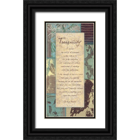 . Black Ornate Wood Framed Art Print with Double Matting by Haynes, Smith