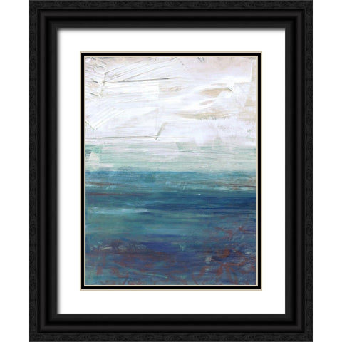 New Horizons Black Ornate Wood Framed Art Print with Double Matting by Haynes, Smith
